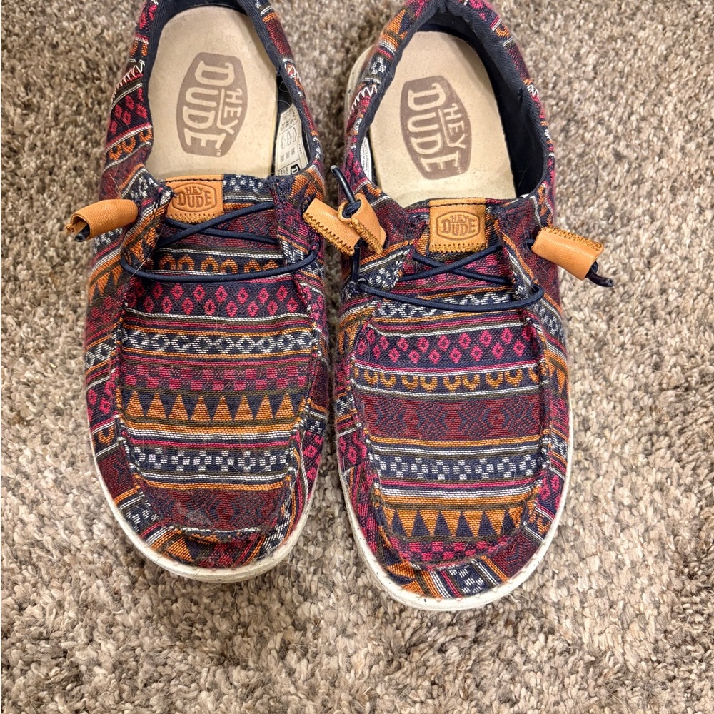 Hey Dude Women's Multicolor Patterned Flats